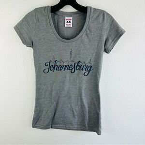 Laugh It Off Gray Johannesburg South Africa Tee‎ Size XS